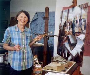 Naima in her studio